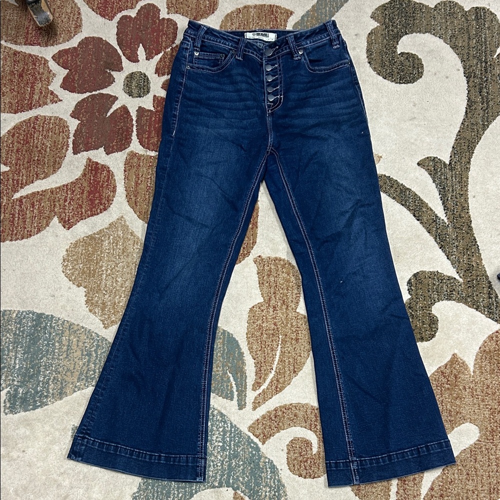 Dark Blue Flare Jeans